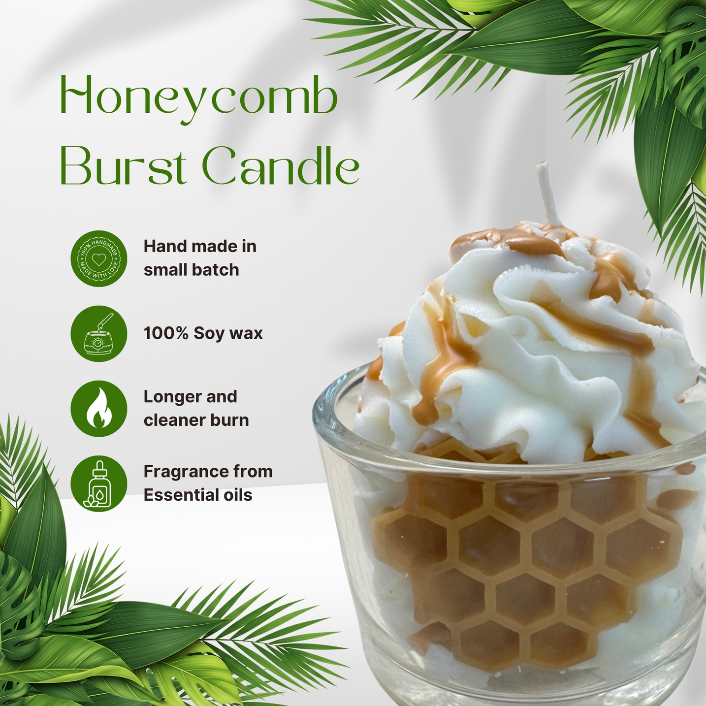 Honeycomb Burst Candle