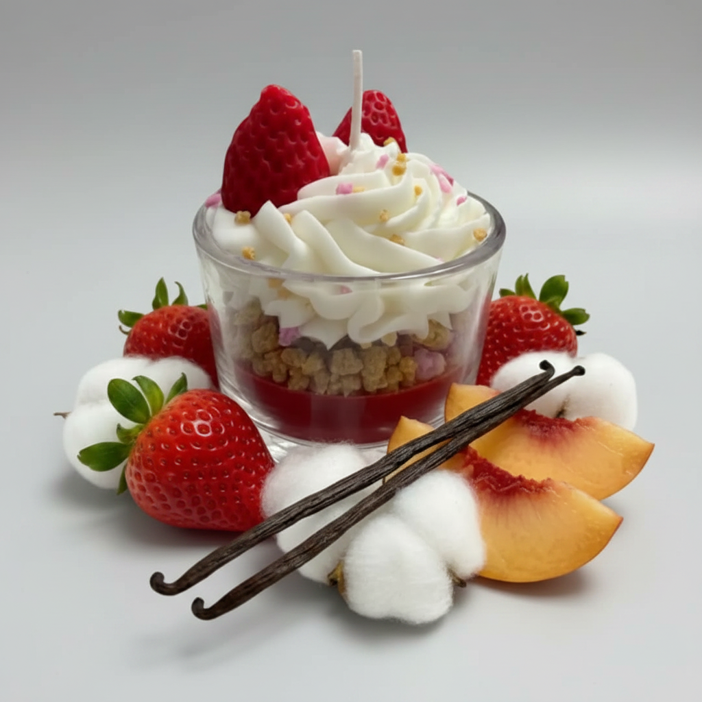 Midnight Strawberry Petite Candle