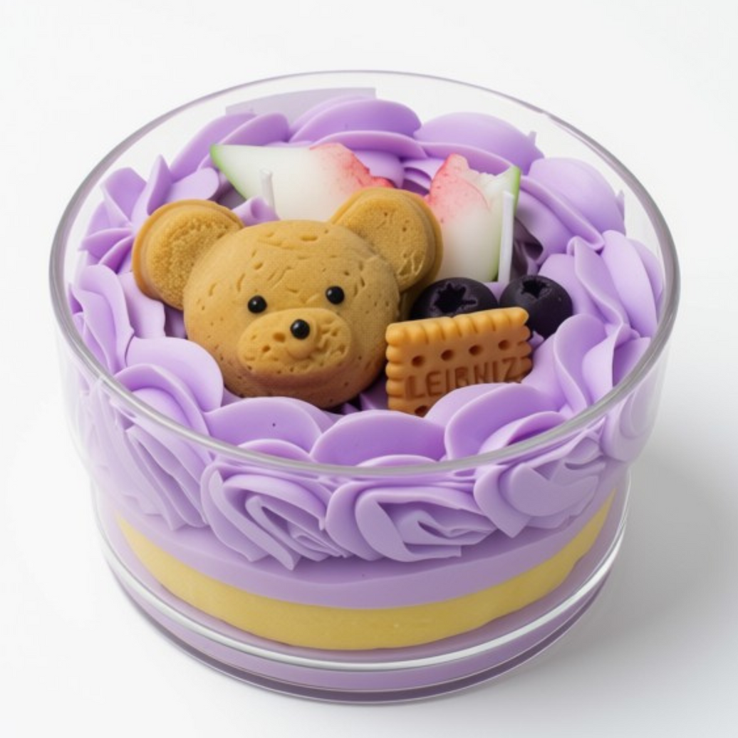 Freesia Bear Candle