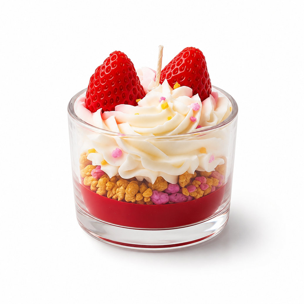 Midnight Strawberry Petite Candle